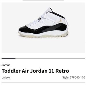 Jordan 11 ( Size 10c)